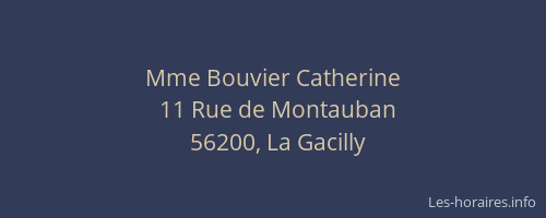 Mme Bouvier Catherine
