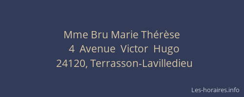 Mme Bru Marie Thérèse
