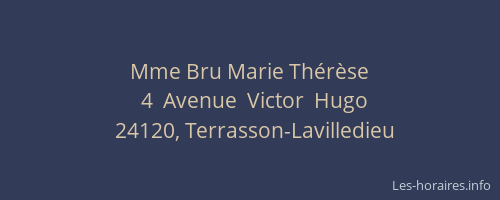 Mme Bru Marie Th&eacute;r&egrave;se