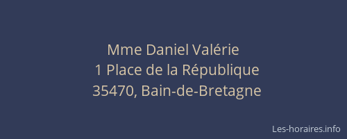 Mme Daniel Valérie