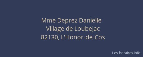 Mme Deprez Danielle