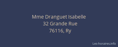 Mme Dranguet Isabelle