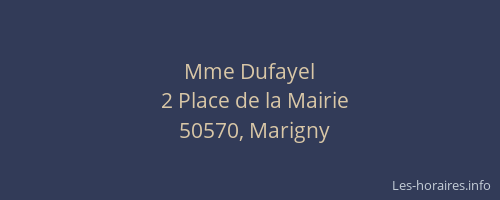 Mme Dufayel
