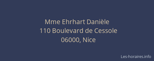 Mme Ehrhart Danièle