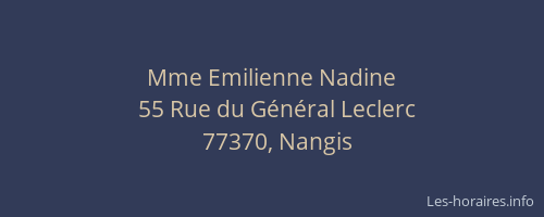 Mme Emilienne Nadine