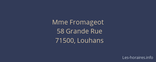 Mme Fromageot