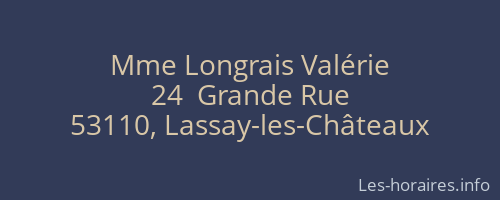 Mme Longrais Valérie