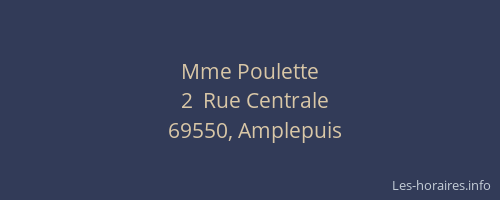 Mme Poulette