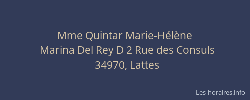 Mme Quintar Marie-Hélène