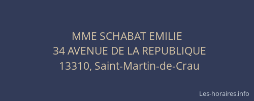 MME SCHABAT EMILIE