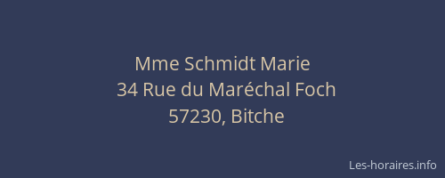 Mme Schmidt Marie