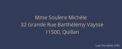 Mme Soulere Michèle