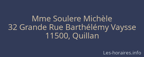 Mme Soulere Michèle