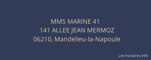 MMS MARINE 41
