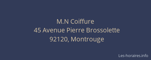 M.N Coiffure