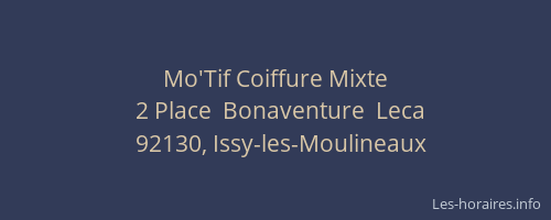 Mo'Tif Coiffure Mixte