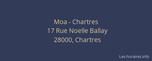 Moa - Chartres