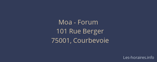 Moa - Forum