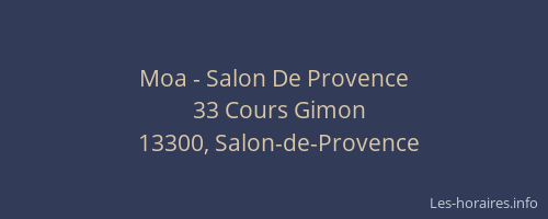 Moa - Salon De Provence