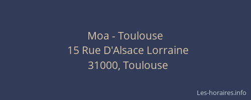 Moa - Toulouse