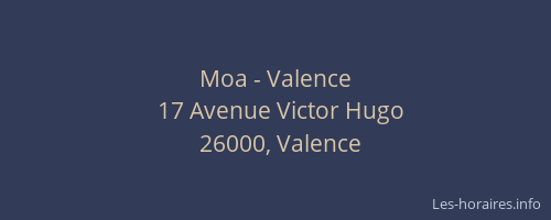 Moa - Valence