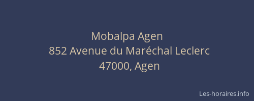 Mobalpa Agen