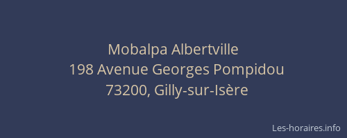Mobalpa Albertville