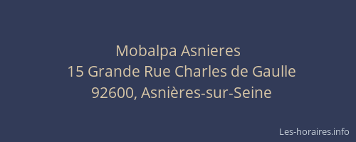 Mobalpa Asnieres