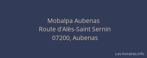Mobalpa Aubenas