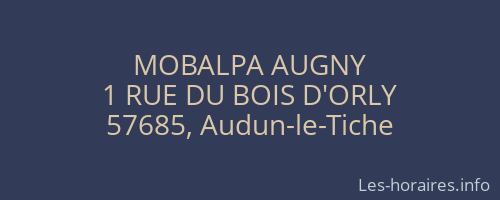 MOBALPA AUGNY