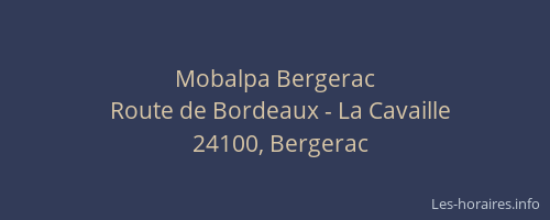 Mobalpa Bergerac