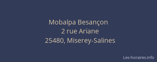 Mobalpa Besan&ccedil;on