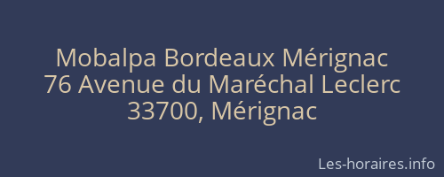 Mobalpa Bordeaux Mérignac