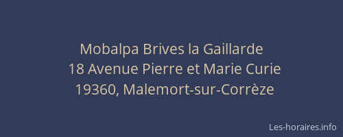 Mobalpa Brives la Gaillarde