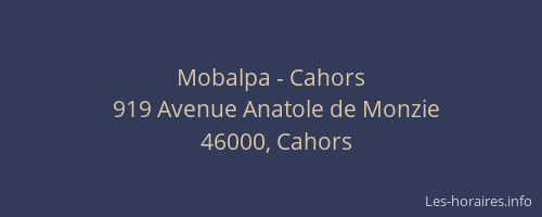 Mobalpa - Cahors