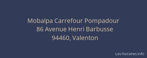 Mobalpa Carrefour Pompadour
