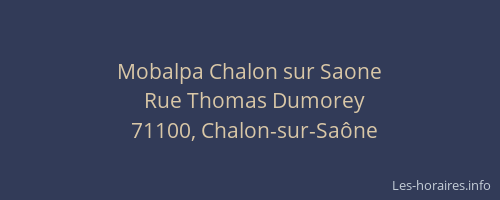 Mobalpa Chalon sur Saone