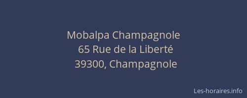 Mobalpa Champagnole