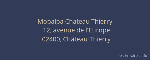 Mobalpa Chateau Thierry