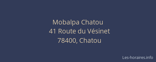 Mobalpa Chatou