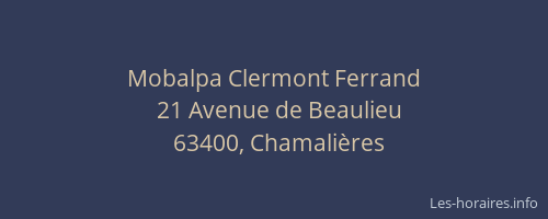 Mobalpa Clermont Ferrand