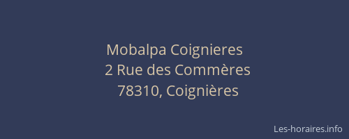 Mobalpa Coignieres