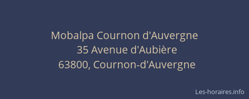 Mobalpa Cournon d'Auvergne