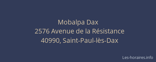 Mobalpa Dax