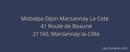 Mobalpa Dijon Marsannay La Cote