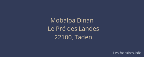 Mobalpa Dinan