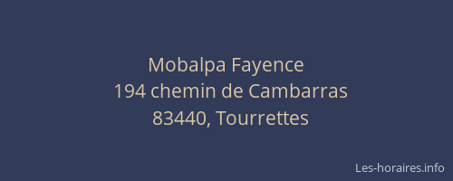 Mobalpa Fayence