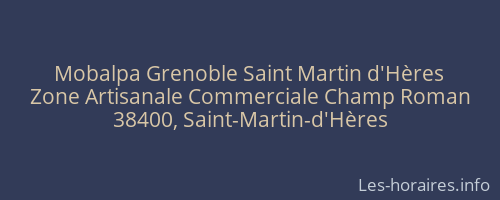 Mobalpa Grenoble Saint Martin d'Hères