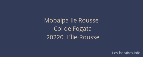Mobalpa Ile Rousse