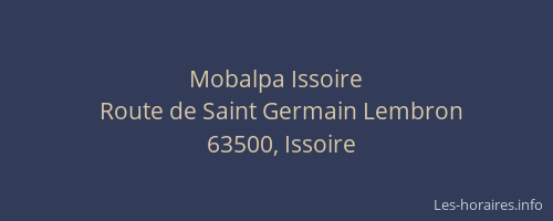 Mobalpa Issoire